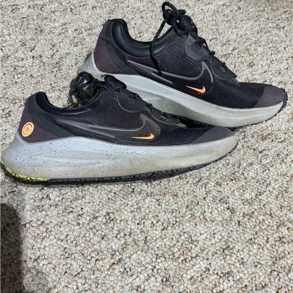 Nike Black and Orange Running Shoes